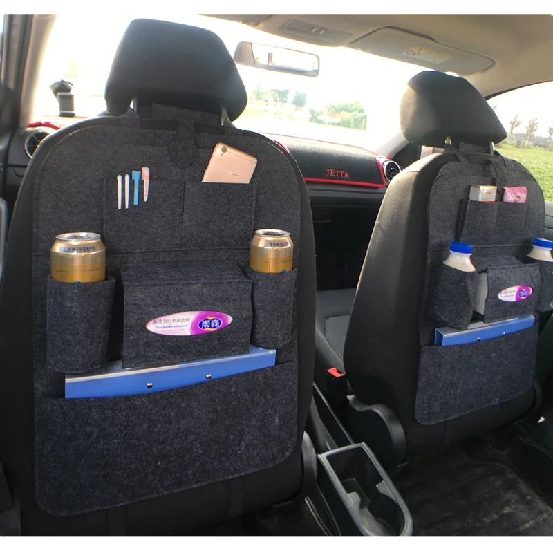 

RUPUTIN Felt Covers Back Seat Pockets Car Seat Styling Automobile Seat Hanging Bag Multifunctional Seat Bag Storage Cosmetic Bag