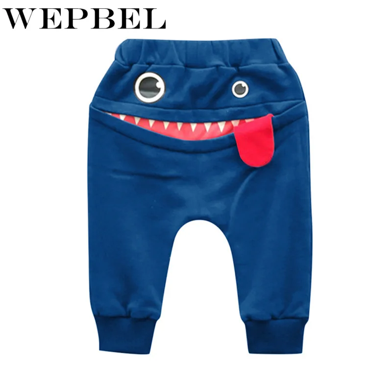 WEPBEL/милые штаны шаровары с рисунком для маленьких мальчиков и девочек брюки
