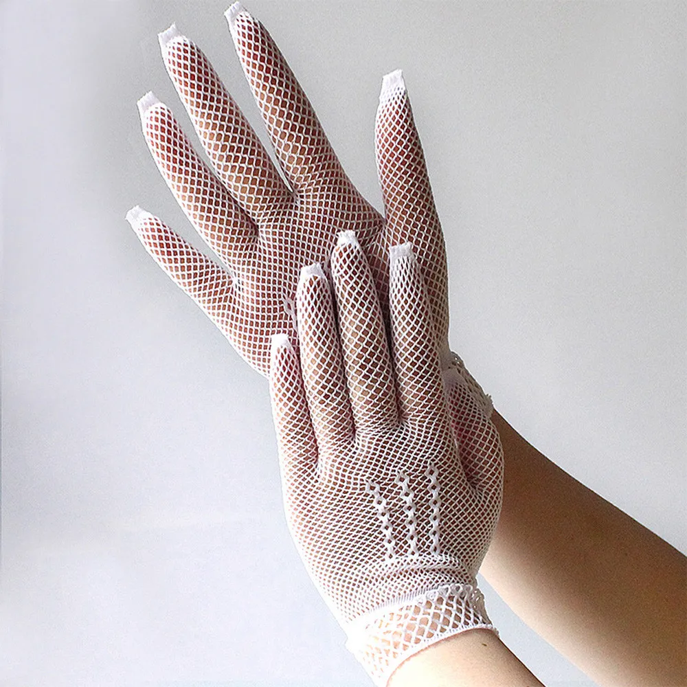 

1Pair Stylish Wild Gloves Ladies Glove Girls Neon Sexy Short Fingerless Fishnet Lace High Elasticity Gloves High Quality L0329