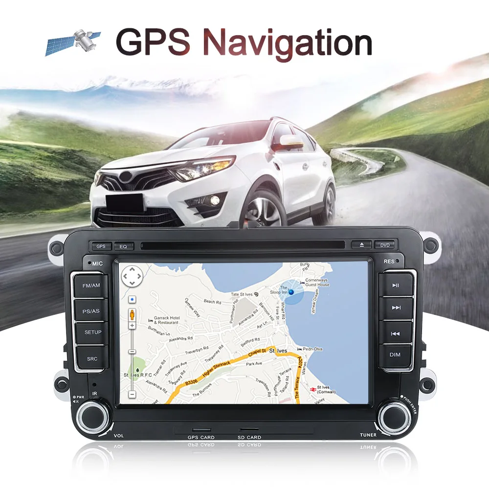 Автомагнитола 2 Din автомобильный DVD плеер 7 дюймов HD GPS навигатор BT AM/FM