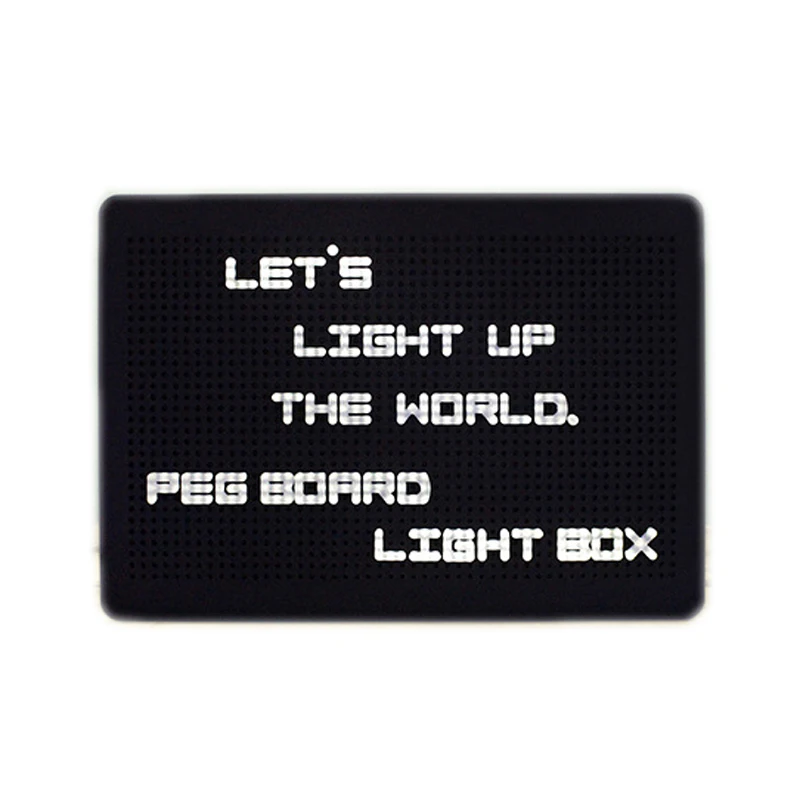 Peg доска световая коробка LED головоломка DIY лайтбокс Pegboard лампа украшение дома