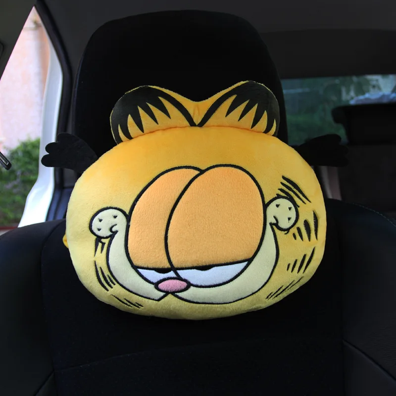 Новая Автомобильная подушка для подголовника Garfield шеи подушки отдыха автомобиля