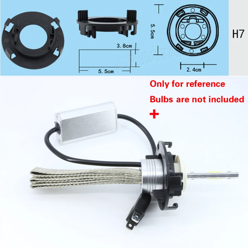 2x H7 для ксеноновых светодиодный ных ламп HID держатель Coversion адаптер светильник пы