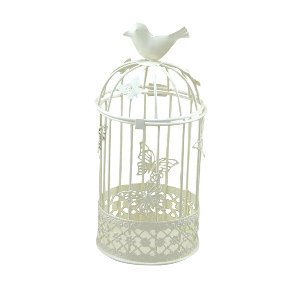 Новое поступление полый Держатель Подсвечники Tealight подвесной фонарь винтажный птичья клетка кованая#30
