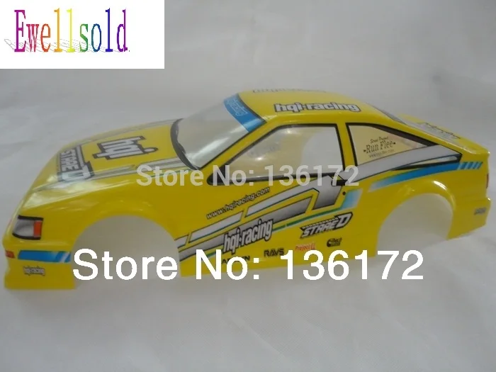 Ewellselling 1/10 RC car PVCracing корпус автомобиля 200 мм Артикул No 019Y желтый/красный 2 шт./лот |