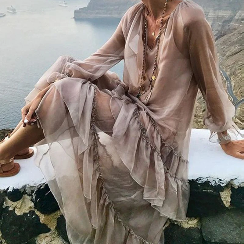 Макси платье богемное Летнее Длинное для женщин 2019 дамское бальное элегантное с