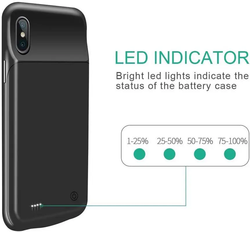 NENG 3200 мАч для iphone X Xs аудио зарядка ультра тонкий ударопрочный Аккумулятор Чехол