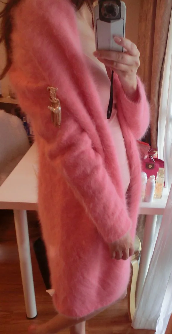 Кашемировая куртка из натурального меха норки FP853 опт и розница 2019 | Женская