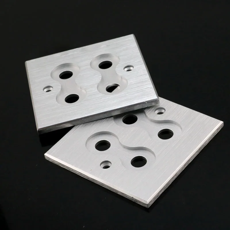 5 мм толщиной алюминиевый сплав 4 бит/2 позиции настенный штекер панель разъем