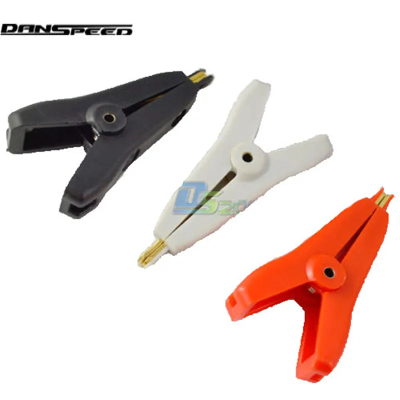 10А 50 мм Тест зажим для батареи Аллигатор тест Кельвина медные изолированные