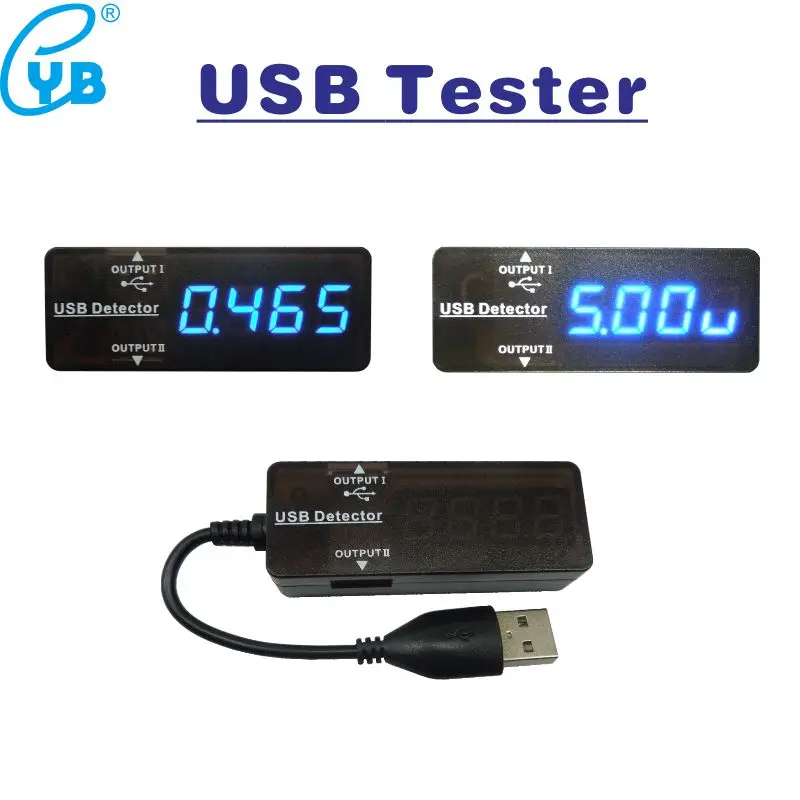 USB тестер со светодиодный ным дисплеем измеритель напряжения и силы тока