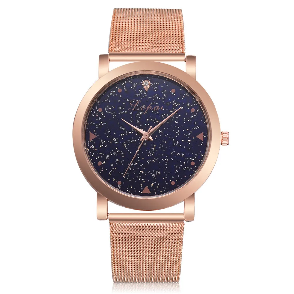 

Lvpai starry sky watch Women 2019 Luxury Top Brand Quartz Mesh Belt Watch Rose Gold WristWatch reloj mujer bayan kol saati S7