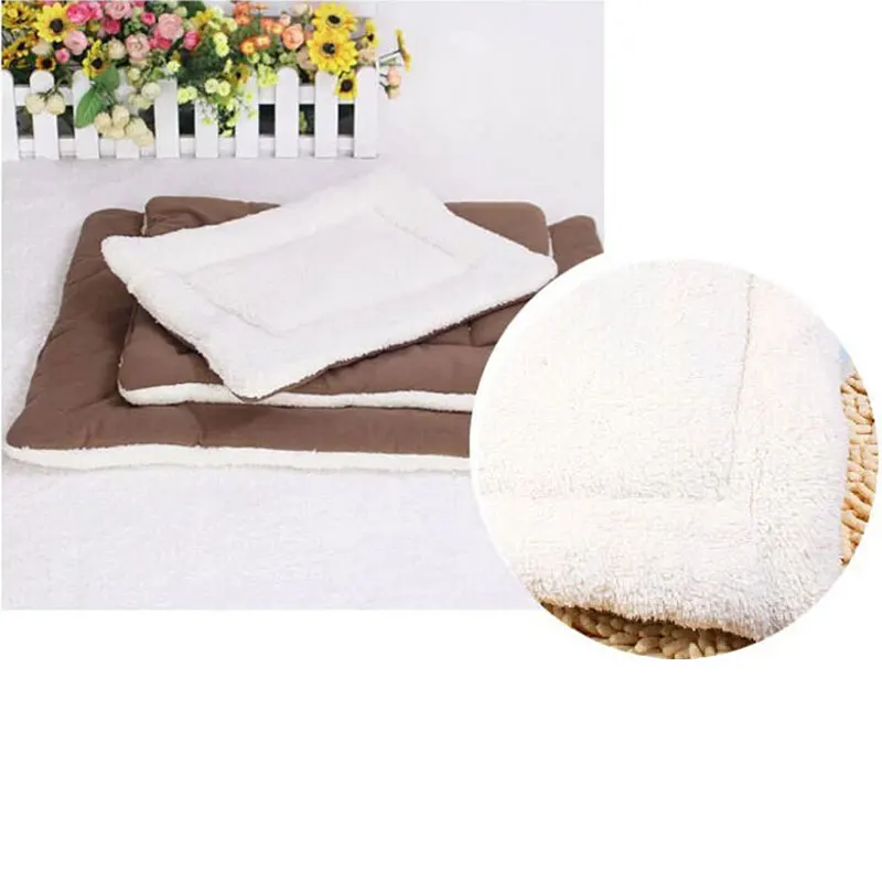 Многоцветный Теплый Мягкий Новый Кровать Собаки Шерсть Домашних Животных