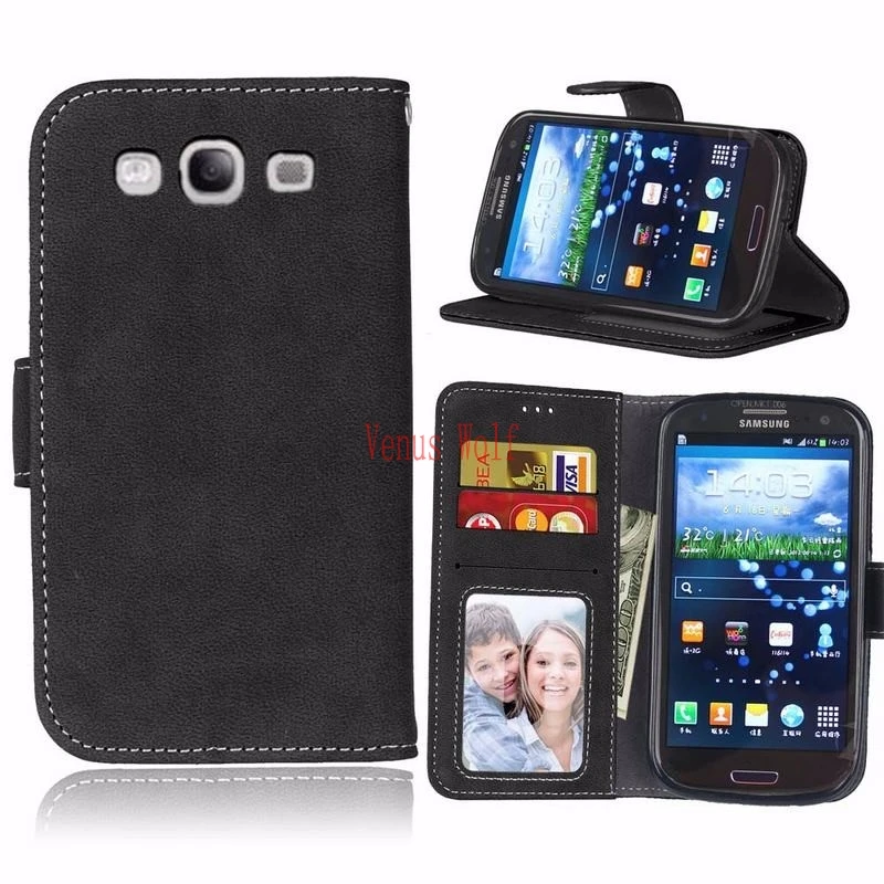 Чехол для samsung Galaxy S3 S3 Mini i8190 GT-i8190 i9301 S3 neo чехол для samsung Galaxy S3 S3 neo Матовый кожаный чехол-держатель