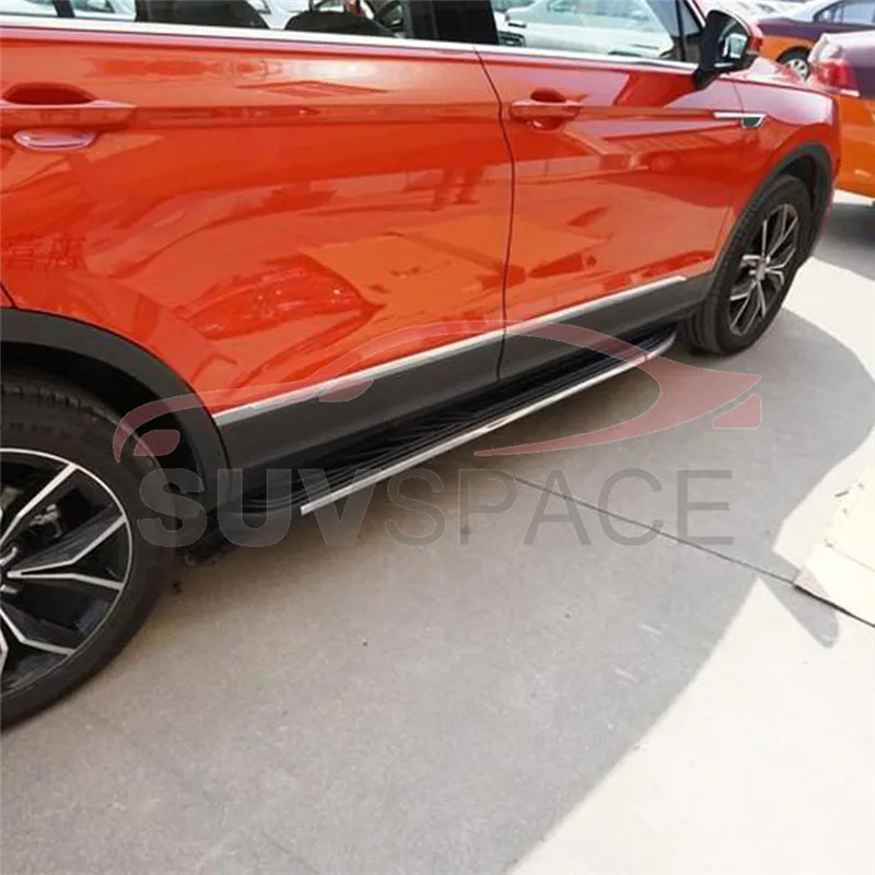 Алюминиевая подходящая для Volkswagen VW Tiguan L LWB 2017 2018 длинное Основание колеса боковая