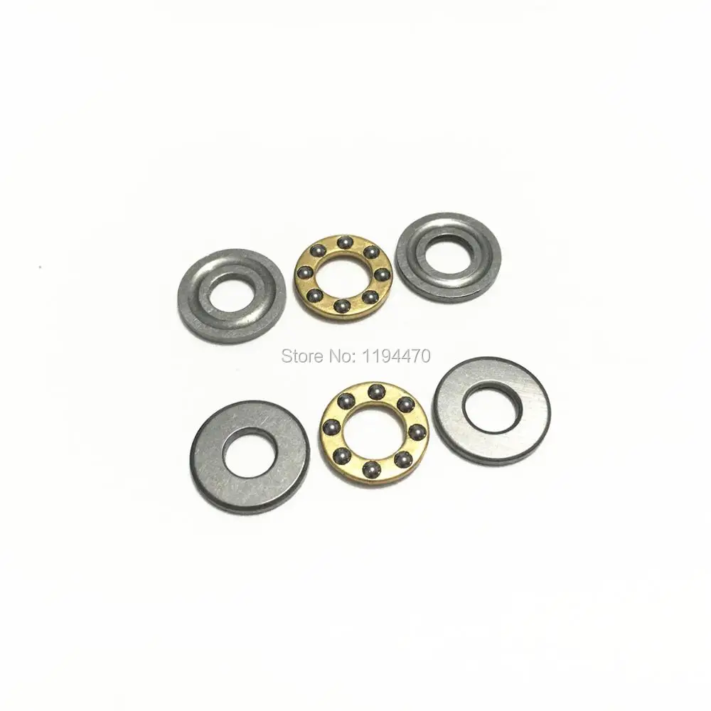 

5pcs/Lot F5-12M 5x12x4 mm Axial Ball Bearing Thrust Bearing 5mm x 12mm x 4mm Miniature Plane Bearing 3-Parts