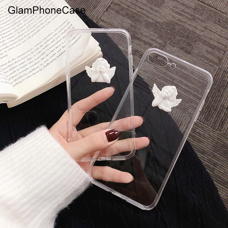 Прозрачный чехол GlamPhoneCase для iPhone XS Max XR 8 8plus 7 7plus 6/6S Plus | Мобильные телефоны и