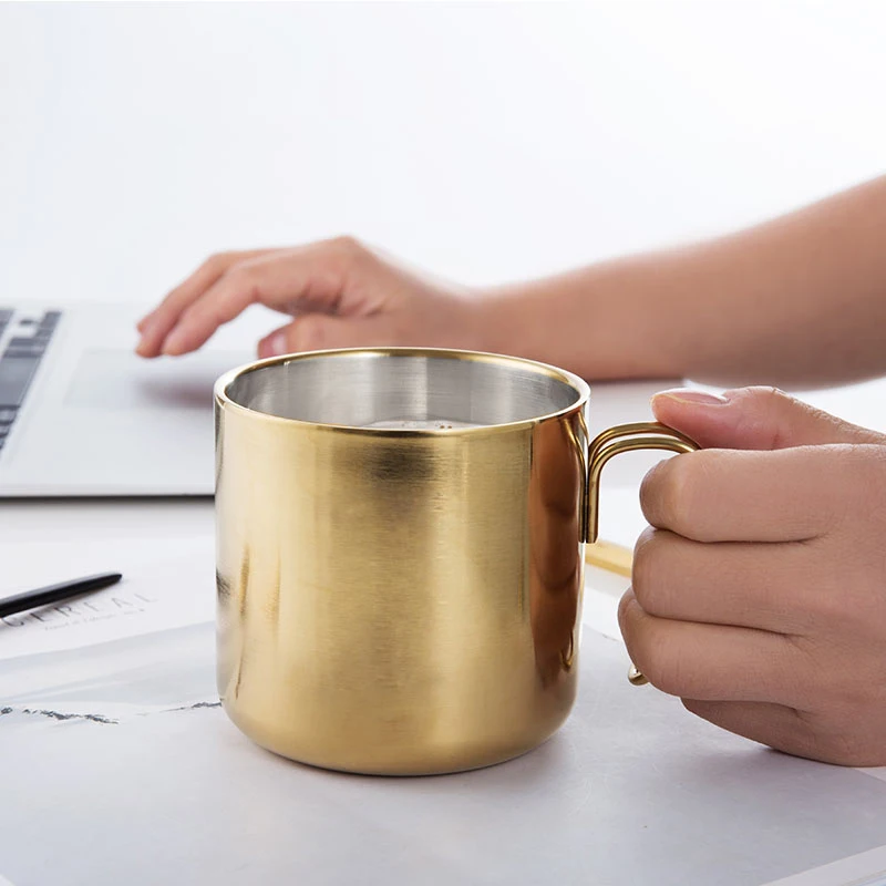 Кофейные кружки чашки из нержавеющей стали 380 мл дорожная кружка с двойными