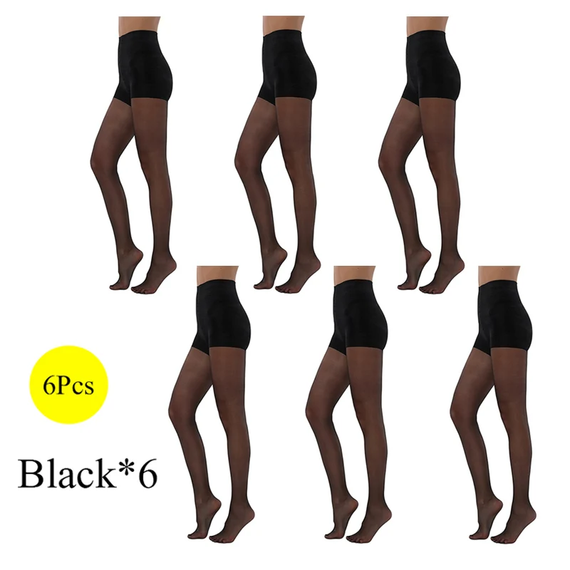 6 Black BONAS Новинка 20D сексуальные дышащие колготки высокого качества женские колготки для защиты от солнца нейлоновые колготки эластичные чулки женские - Цвет: 6 Black