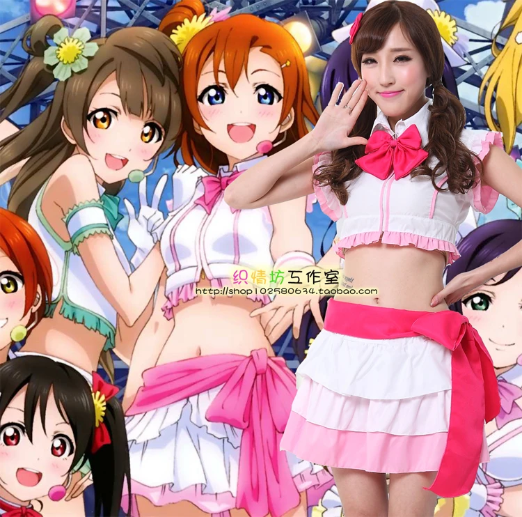 Аниме Love live! Косплей Kousaka Honoka Cos хэллоуивечерние НКА косплей милый японский