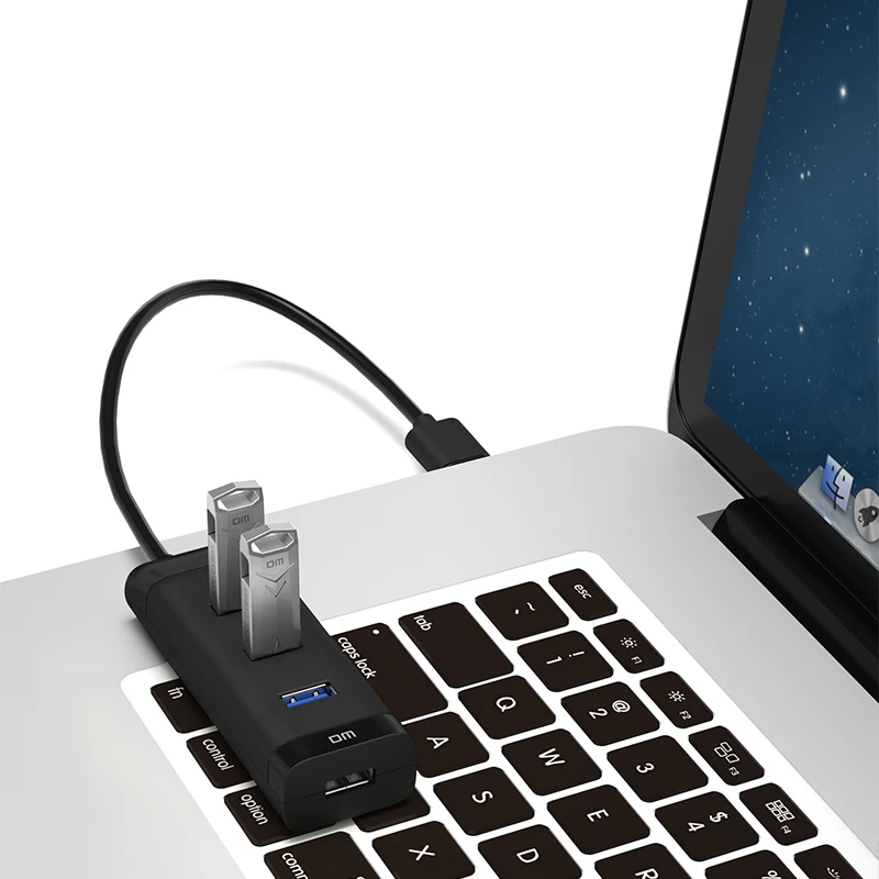 Новый высокоскоростной 4 портовый USB концентратор 3 0 компактный адаптер для ПК