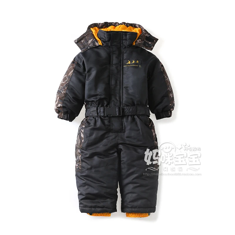 

New 2016 children winter jumpsuit newborn baby clothes girls cotton Rompers baby boys Casual windproof coveralls kids snowsuit