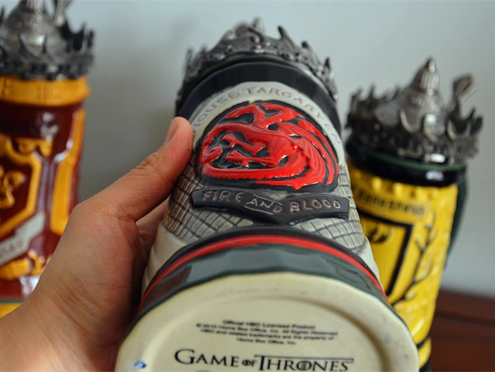 Аниме Игра престолов Пивная кружка чашка подписи Steins House Stark Lannister Targaryen Baratheon 22 oz Керамическая Пивная кружка STEIN