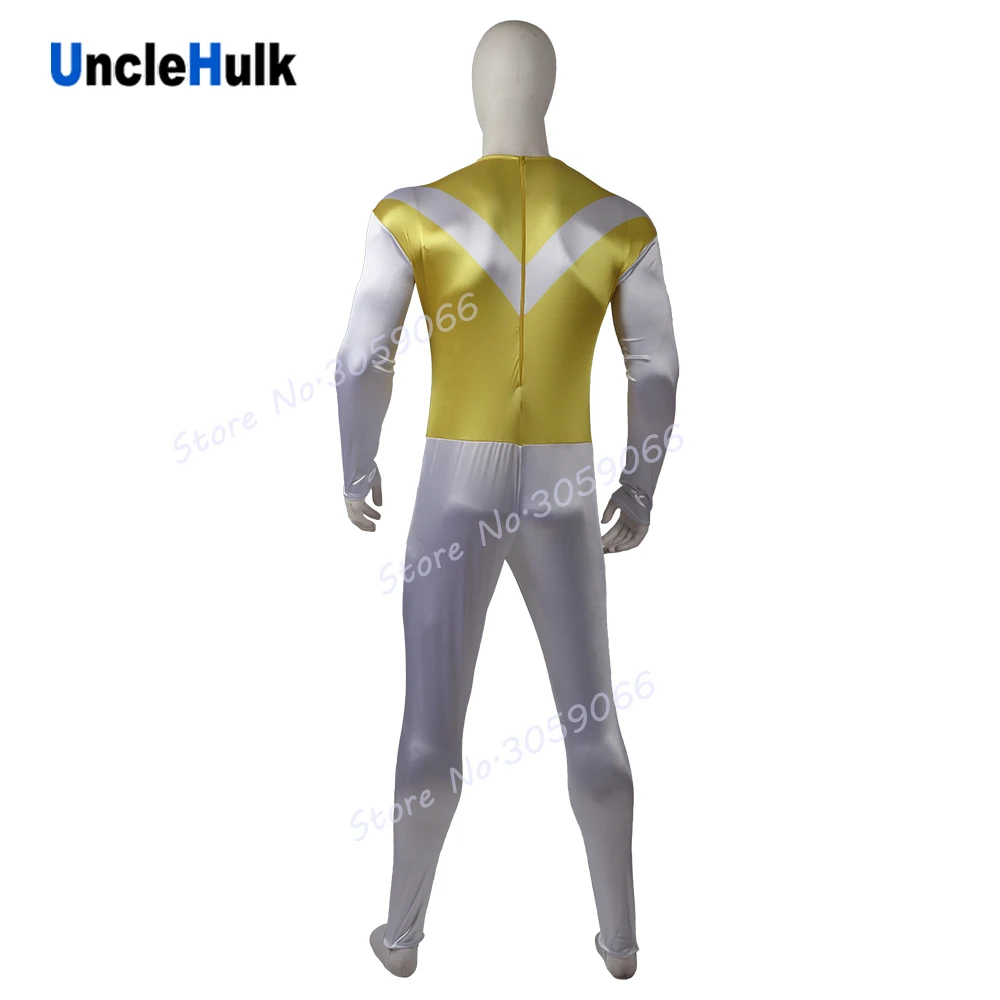 Choujuu Sentai Liveman желтый лев атласная ткань Косплей Костюм | UncleHulk Тематическая одежда