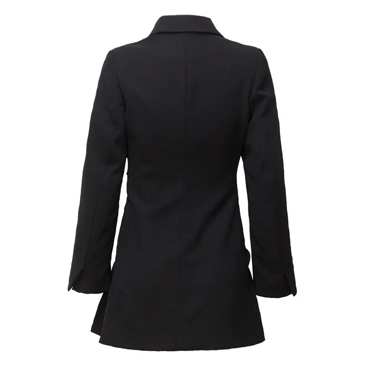 OFTBUY 2019 офисный женский Блейзер Женский Длинный блейзер feminino элегантный твидовый