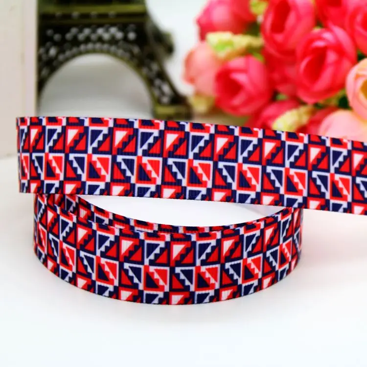 7/8 ''Бесплатная доставка ацтекская лента в горошек с принтом корсажная