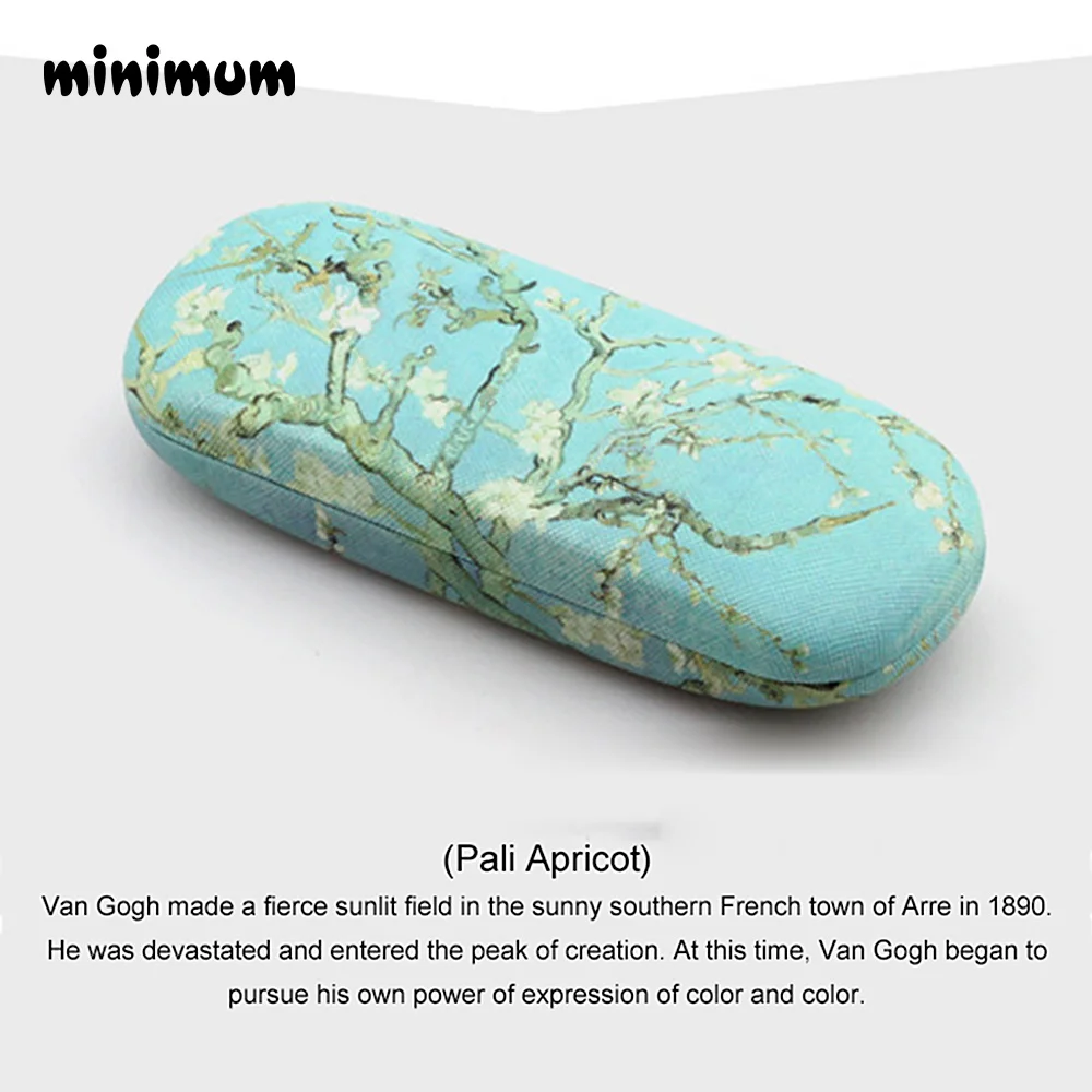 glasses case Минимальная коробка для очков в стиле ретро, солнцезащитные очки с масляным рисунком, высокое качество, Чехол для очков для чтения, винтажный художественный чехол для хранения очков - Цвет: glasses case