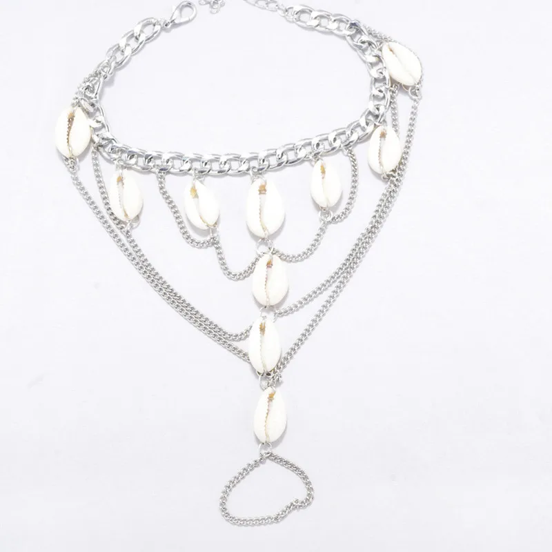 Этнические винтажные резные монетные браслеты женские ножные новый модный шарм