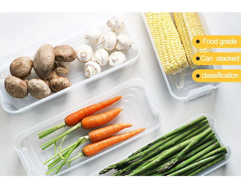 Kitchen Multilayer Receiving Box Refrigerator Egg Preservation Box Food and Groceries Fruit Storage Box