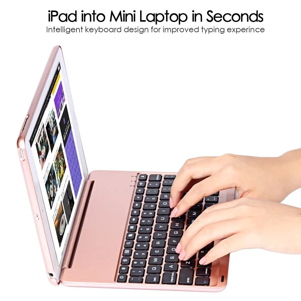 Тонкий беспроводной Bluetooth клавиатура чехол для нового iPad защитный ABS чехол для Apple iPad 9,7(A1822/A1823