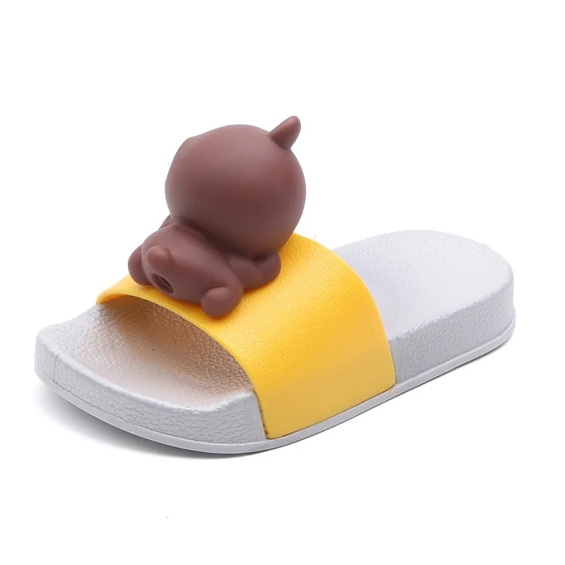boys girls slippers summer flip flop children's sandals 3D cartoon rabbit minne School beach kids shoes sandal | Мать и ребенок