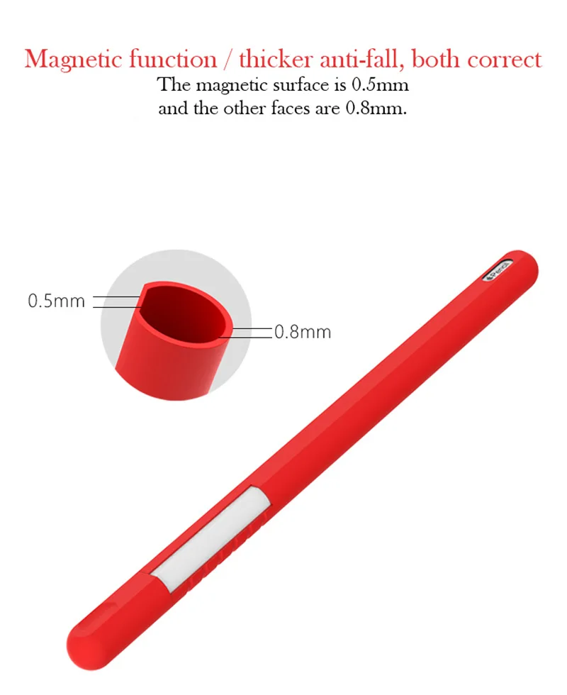Портативный мягкий силиконовый стилус для Apple Pencil 2 Чехол для iPad Pro Tablet Touch Pen защитный чехол разноцветная сумка