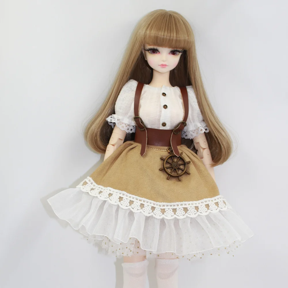 1/4 Одежда для куклы BJD, 45 см, наряд, кружевное платье, белая рубашка с чулком, Forturn Days Special Offe