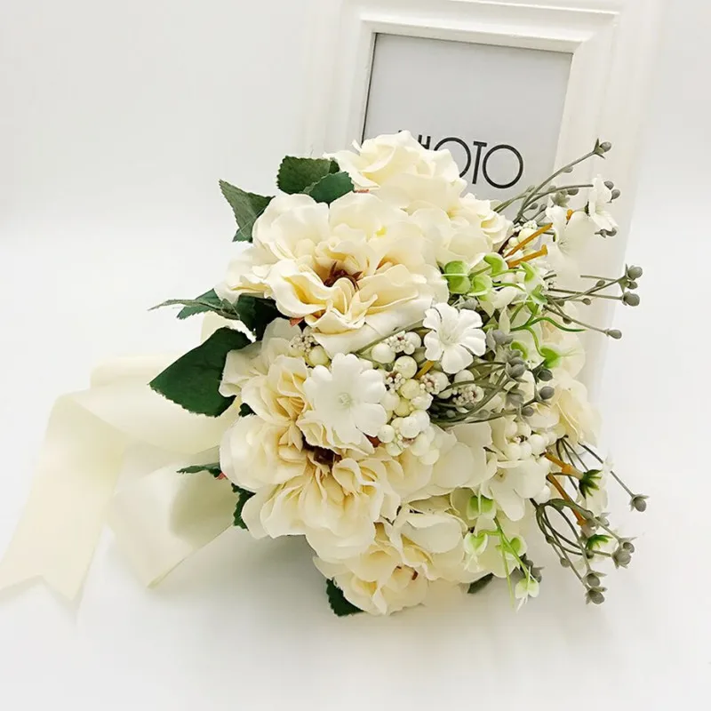 Бесплатная доставка букет свадебных цветов букетов 0223D|brooch bouquet|wedding flowers bridal