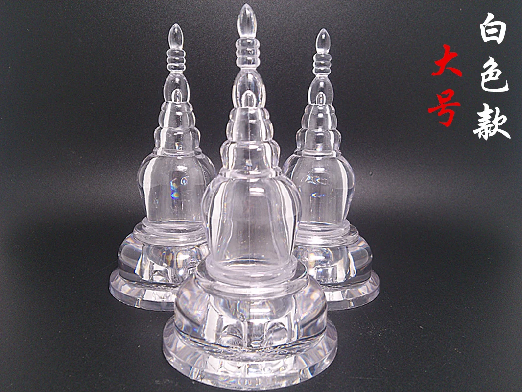 Акриловая башня stupas Thai stupa 9 цветов на выбор (высота 11 см) белая | Дом и сад