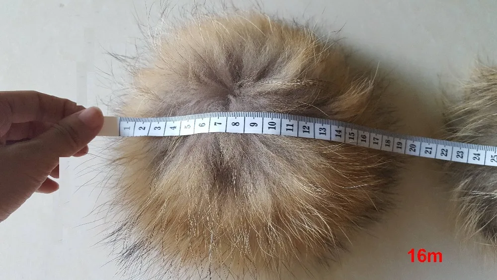 4 шт./лот DIY натуральная зимняя шапка из меха енота, меховыми помпонами для Для женщин детская шапочка Шапки шапки Большие Размеры натуральный шар 10/12/14/16 см