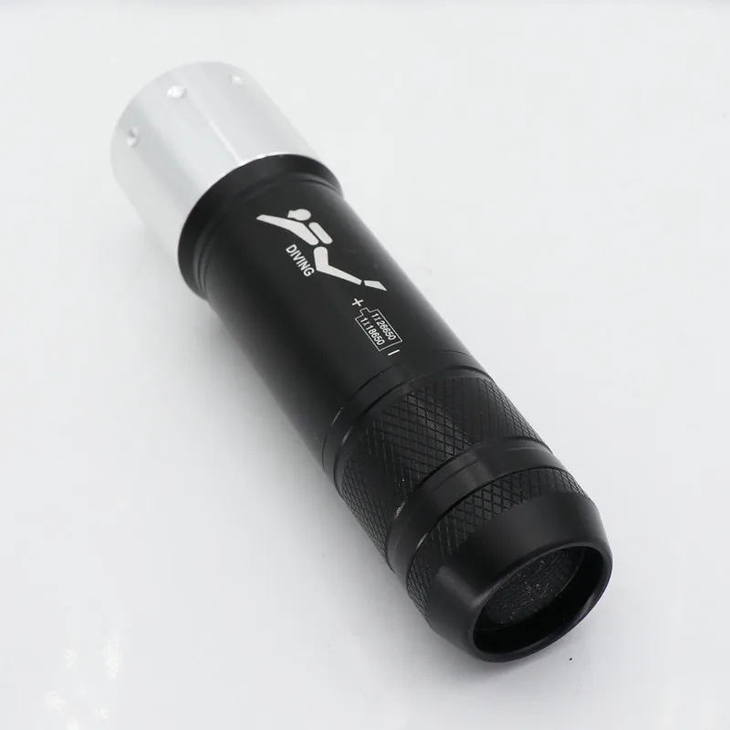 Водонепроницаемый фонарь для дайвинга 26650 лм 80 м с батареей AAA 18650|waterproof diving