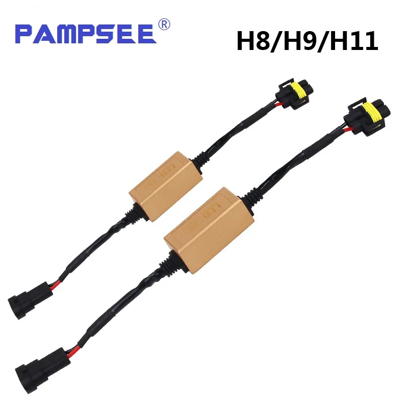 PAMPSEE H4/H7/H8/H11/H13/HB3(9005)/HB4(9006) адаптер проводки CAN шины светодиодсветодиодный лампа