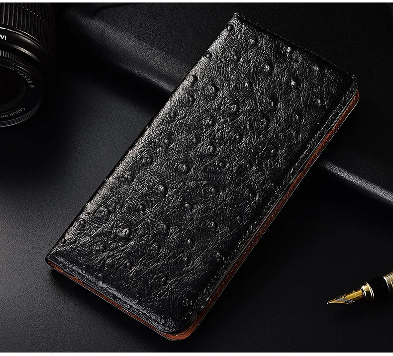 NC11 Ostrich pattern Натуральная кожа флип чехол для Asus Zenfone Max Pro M1 ZB602KL чехол для телефона