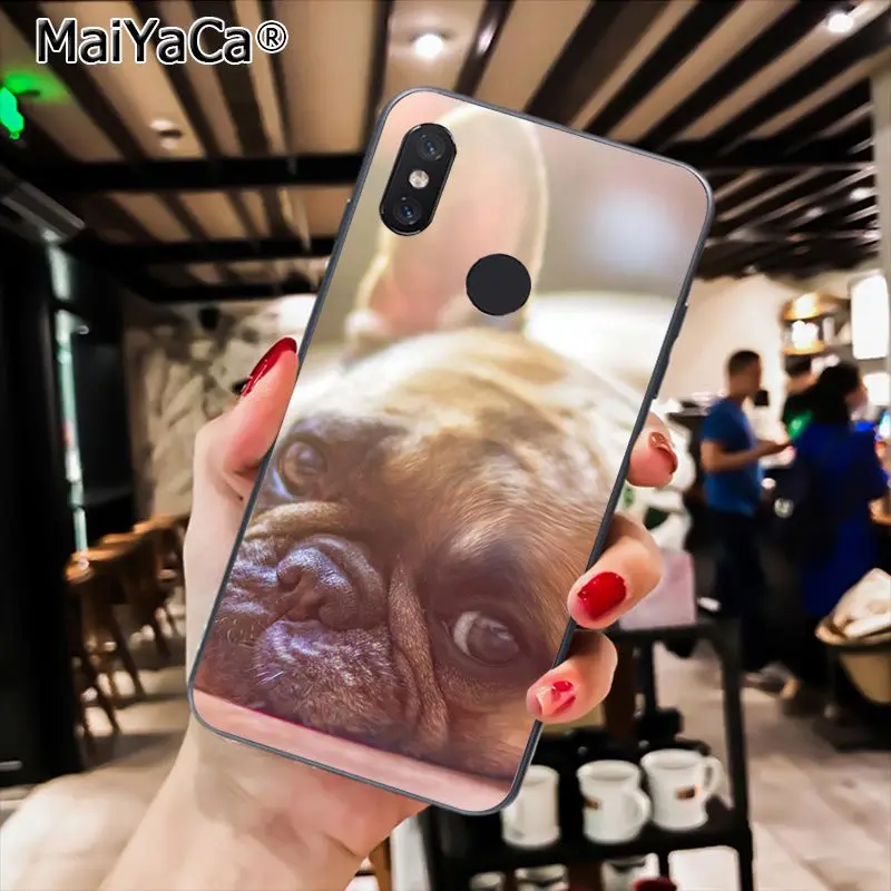 MaiYaCa чехол для телефона с французским бульдогом щенком Xiaomi Redmi8 4X 6A S2 7A 5A Redmi 5 5Plus Note5
