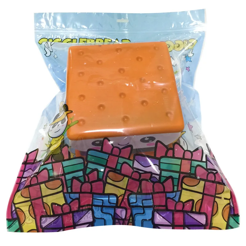 2 шт! Редкие Мягкие PU jumbo печенье пищевая игрушка 21,5 см* 15 см мягкая еда медленно поднимающийся подарок сжимаемая игрушка оптом