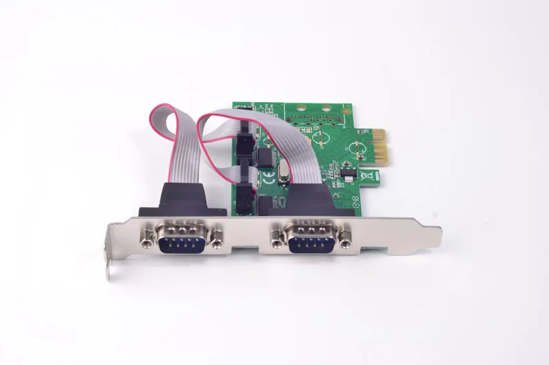 Серийная карта памяти PCI Express на 2 порта RS232 Адаптер Версии DB9 COM набор микросхем WCH