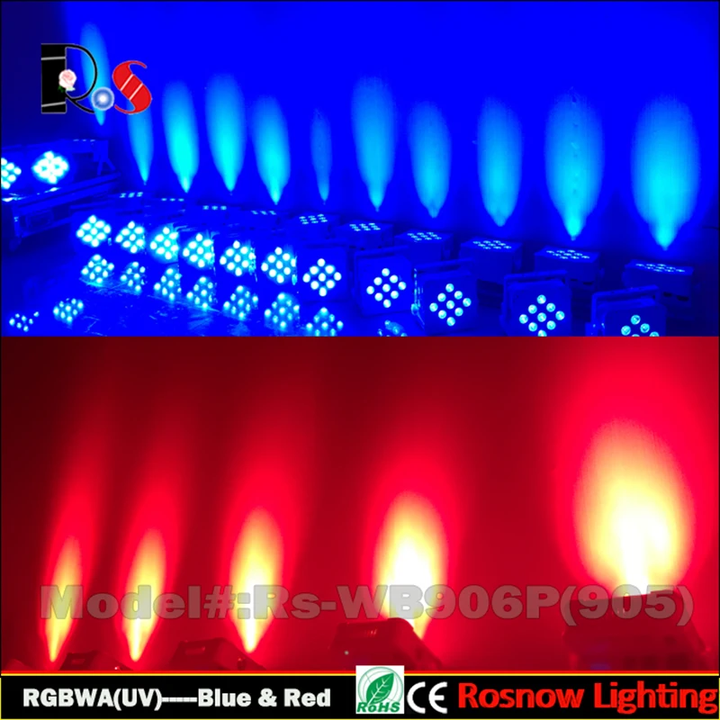 20 шт./2 зарядных футляра с питанием от аккумулятора беспроводной dmx 5 в 1 led uplight RGBWA