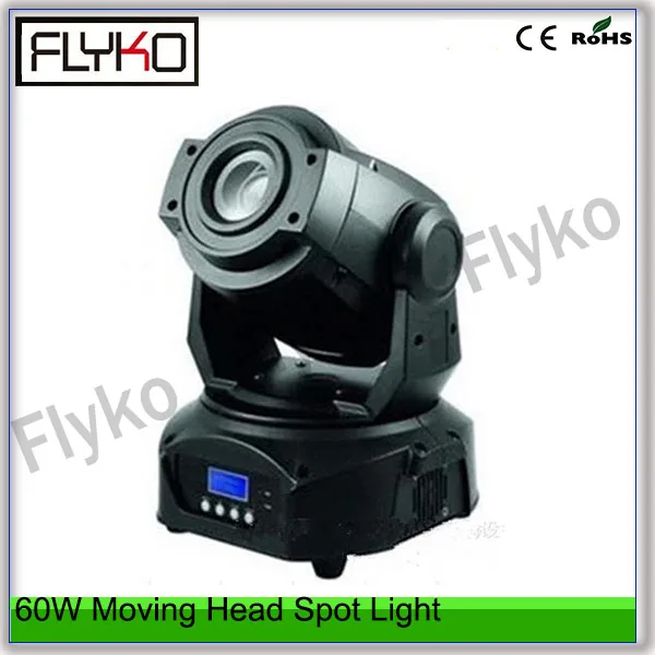 2 шт. Бесплатная доставка 60 Вт Светодиодный прожектор с движущейся головкой |