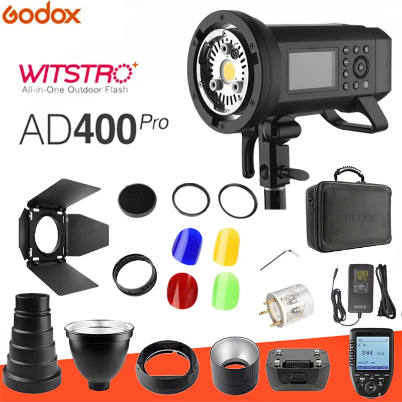 AD400pro kit 3 Godox AD400 Pro все-в-одном для съемки вне помещения с системой встроенный 2,4G Беспроводной X Системы+ софтбокс AD-S85S BD-08 SN-04 набор сот на выбор - Цвет: AD400pro kit 3