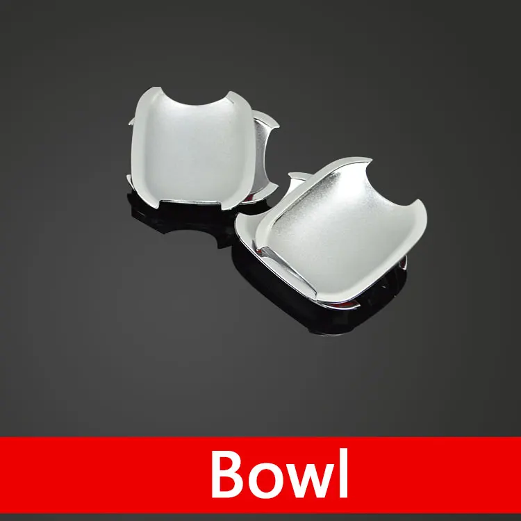 Bowl Для Citroen C3 Mk2 хромированные ручки крышки набор из 4 шт. 2010- автомобильные аксессуары наклейки для автомобиля Стайлинг 2011 2013 VT VTR - Цвет: Bowl